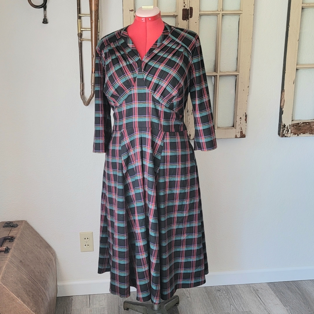 Miss candyfloss plaid dress